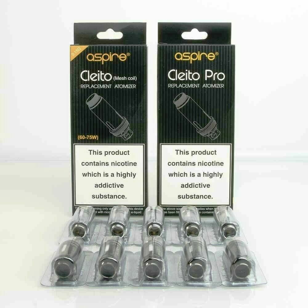 Aspire Cleito Pro & Mesh 0.4, 0.27, 0.2, 0.5 Cleito 120 Mesh - Replacement Coils