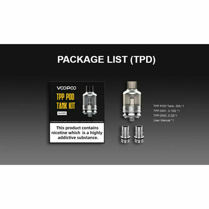 VooPoo TPP Pod Tank Kit 2ml Capacity All Colours - TPD Compliant