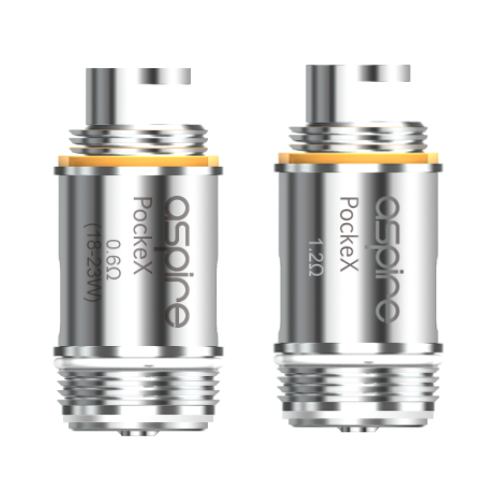 Genuine Aspire Pockex Coils 1.2Ohm & 0.6ohm | 5x Pack | Replacement Coils Head