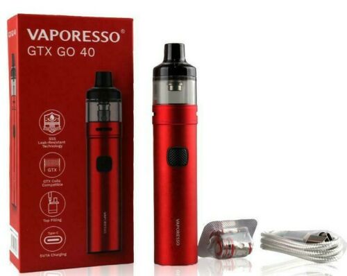 Vaporesso GTX GO 40 Kit 1500mAh Battery 40W E-Cigarette Vape Pod Kit All 5 Colours