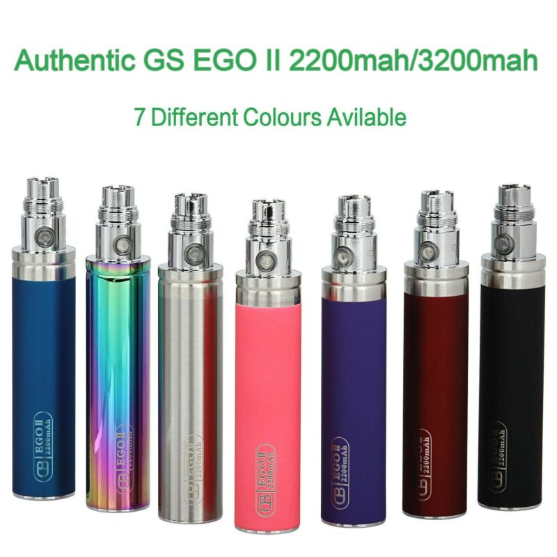 2x GS EGO II 2200mAh - Huge Capacity Battery With USB Charger **Dual Pack**