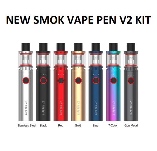 Smok Vape Pen V2 Vape Pen Starter Kit 1600mAh Battery 60W, 2ml E-Liquid Capacity