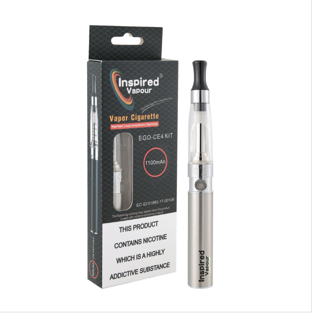 Inspired Vapour EGO CE4 Atomisers Vape Pens 1100mAh Vape Pen E-Cig Starter Kit