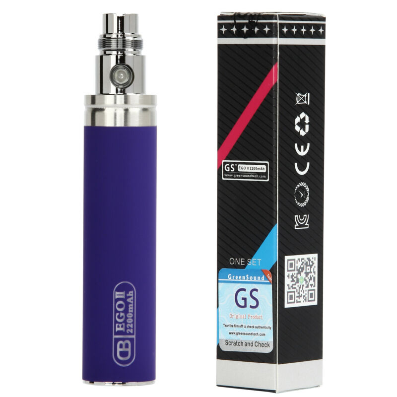 2x GS EGO II 2200mAh - Huge Capacity Battery With USB Charger **Dual Pack**