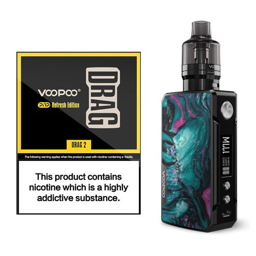 Voopoo Drag 2 Kit 177W E-Cigarette Mod Pod Vape Kit All Colours -Refresh Edition